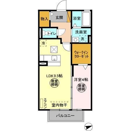 エスペランサ(ホタル野)の物件間取画像